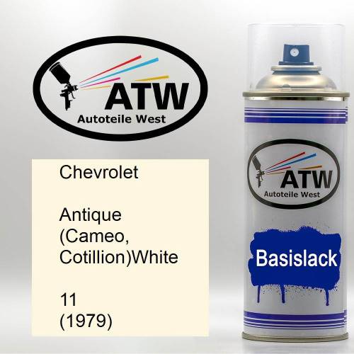 Chevrolet, Antique (Cameo, Cotillion)White, 11 (1979): 400ml Sprühdose, von ATW Autoteile West.